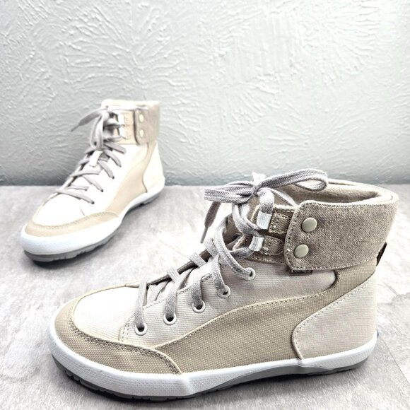 Keds Shoes - Keds Lace Up High Top Sneakers Tan Canvas Streetwear Casual Shoe Boots Size 7